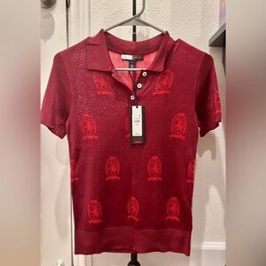 Tommy Hilfiger Red Short Sleeve Polo